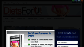 What Dietsforu.com website looked like in 2012 (11 years ago)