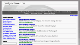 What Design-of-web.de website looked like in 2012 (11 years ago)