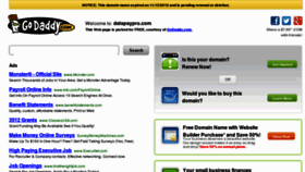 What Datapaypro.com website looked like in 2012 (11 years ago)