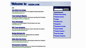 What Dizzin.com website looked like in 2012 (11 years ago)