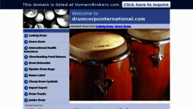 What Drumcorpsinternational.com website looked like in 2012 (11 years ago)