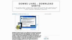 What Downslivre.com website looked like in 2012 (11 years ago)