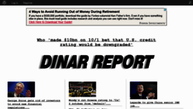 What Dinarreport.com website looked like in 2012 (11 years ago)