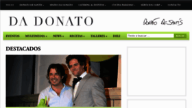 What Dadonato.com website looked like in 2012 (11 years ago)