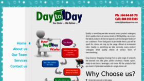 What Daytodayservices.com website looked like in 2012 (11 years ago)