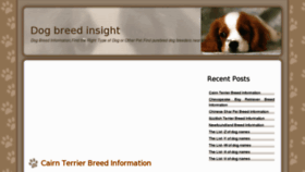 What Dogbreedinsight.com website looked like in 2013 (11 years ago)