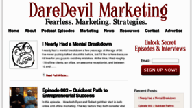 What Daredevilmarketing.com website looked like in 2013 (11 years ago)