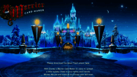 What Disneyholidaycard.com website looked like in 2013 (11 years ago)