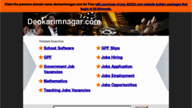 What Deokarimnagar.com website looked like in 2013 (11 years ago)