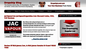 What Dropshipblog.co.uk website looked like in 2013 (11 years ago)