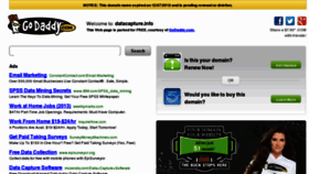 What Datacapture.info website looked like in 2013 (11 years ago)