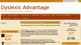 What Dyslexicadvantage.com website looked like in 2013 (11 years ago)