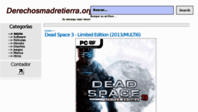 What Derechosmadretierra.org website looked like in 2013 (11 years ago)