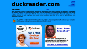 What Duckreader.com website looked like in 2013 (11 years ago)