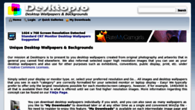 What Desktopro.com website looked like in 2013 (11 years ago)