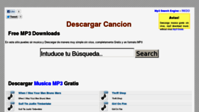 What Descargarcancion.com website looked like in 2013 (11 years ago)
