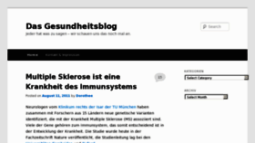 What Dasgesundheitsblog.de website looked like in 2013 (11 years ago)