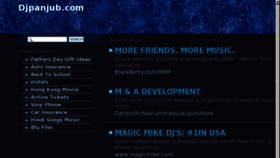 What Djpanjub.com website looked like in 2013 (10 years ago)