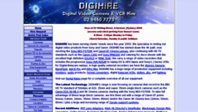 What Digihire.com.au website looked like in 2013 (11 years ago)