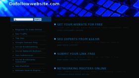 What Dofollowwebsite.com website looked like in 2013 (10 years ago)