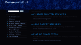 What Designpertutti.it website looked like in 2013 (10 years ago)