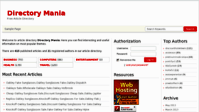 What Dir-mania.com website looked like in 2013 (10 years ago)