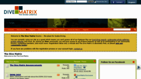 What Divematrix.com website looked like in 2013 (10 years ago)