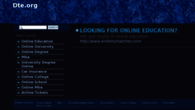 What Dte.org website looked like in 2013 (10 years ago)