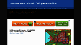 What Dosdose.com website looked like in 2013 (10 years ago)
