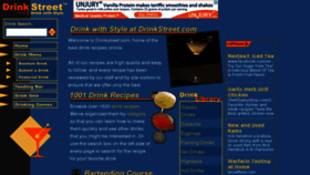 What Drinkstreet.com website looked like in 2013 (10 years ago)
