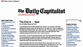 What Dailycapitalist.com website looked like in 2013 (10 years ago)