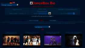 What Dancebox.biz website looked like in 2013 (10 years ago)