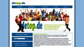 What Detop.de website looked like in 2013 (10 years ago)