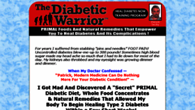 What Diabeticwarrior.com website looked like in 2013 (10 years ago)
