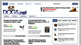 What Dogs.net website looked like in 2013 (10 years ago)