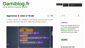 What Damiblog.fr website looked like in 2013 (10 years ago)