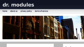 What Drmodules.com website looked like in 2013 (10 years ago)