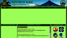 What Depedalbay.com.ph website looked like in 2013 (10 years ago)