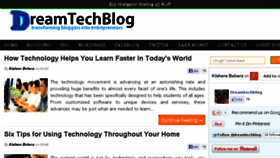 What Dreamtechblog.com website looked like in 2013 (10 years ago)