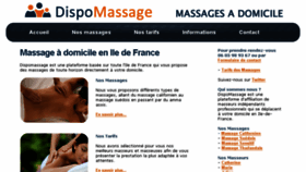 What Dispomassage.com website looked like in 2013 (10 years ago)