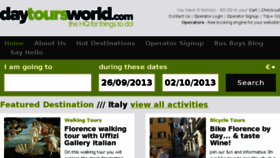 What Daytoursworld.com website looked like in 2013 (10 years ago)
