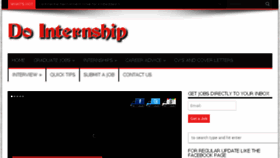 What Dointernship.com website looked like in 2013 (10 years ago)
