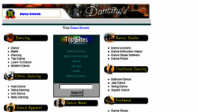 What Danceing.com website looked like in 2013 (10 years ago)