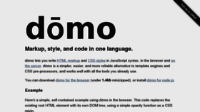 What Domo-js.com website looked like in 2013 (10 years ago)