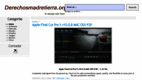 What Derechosmadretierra.org website looked like in 2013 (10 years ago)