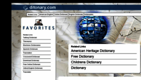 What Ditonary.com website looked like in 2013 (10 years ago)