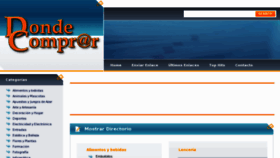 What Donde-comprar.es website looked like in 2013 (10 years ago)