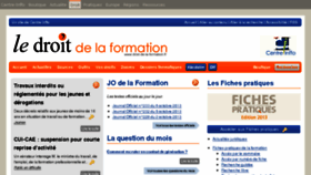 What Droit-de-la-formation.fr website looked like in 2013 (10 years ago)
