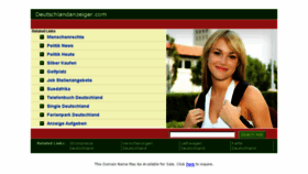 What Deutschlandanzeiger.com website looked like in 2013 (10 years ago)