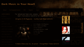 What Dark-music.org website looked like in 2013 (10 years ago)